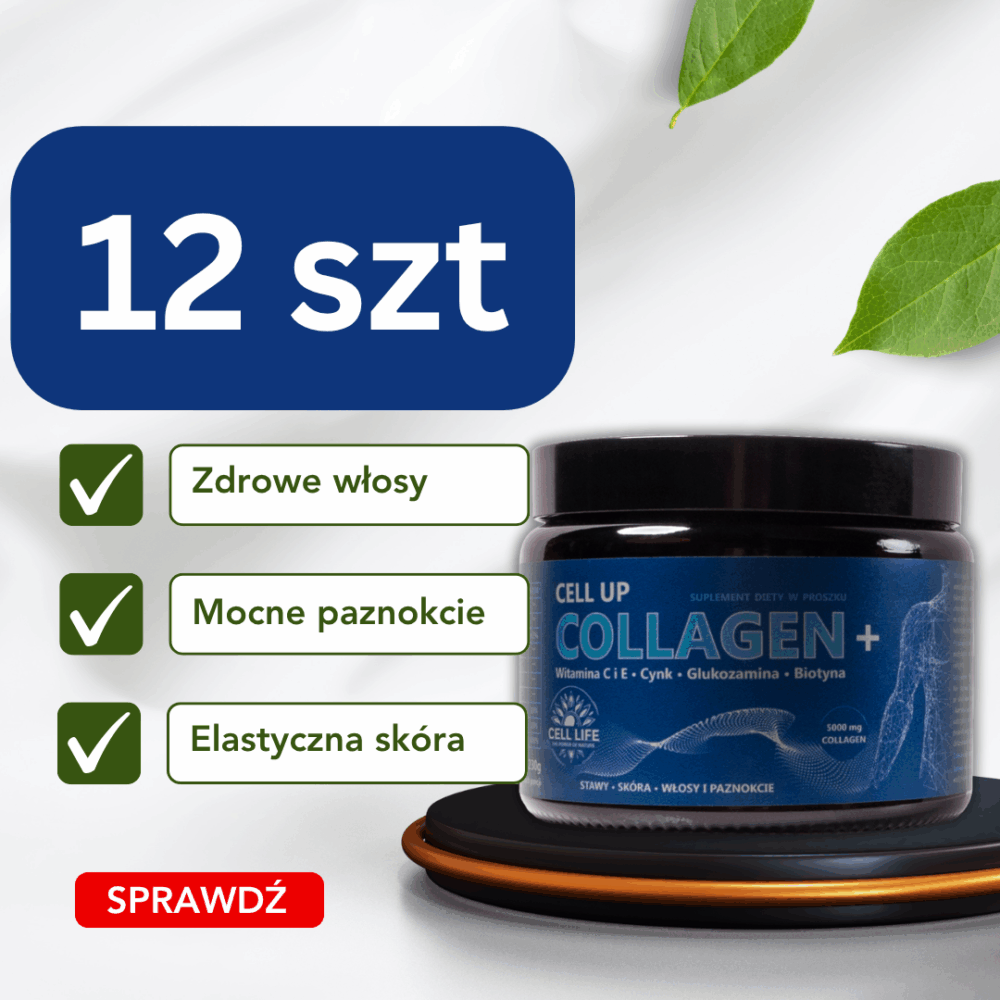 Pakiet Gold - 12 sztuk Cell Up Collagen+