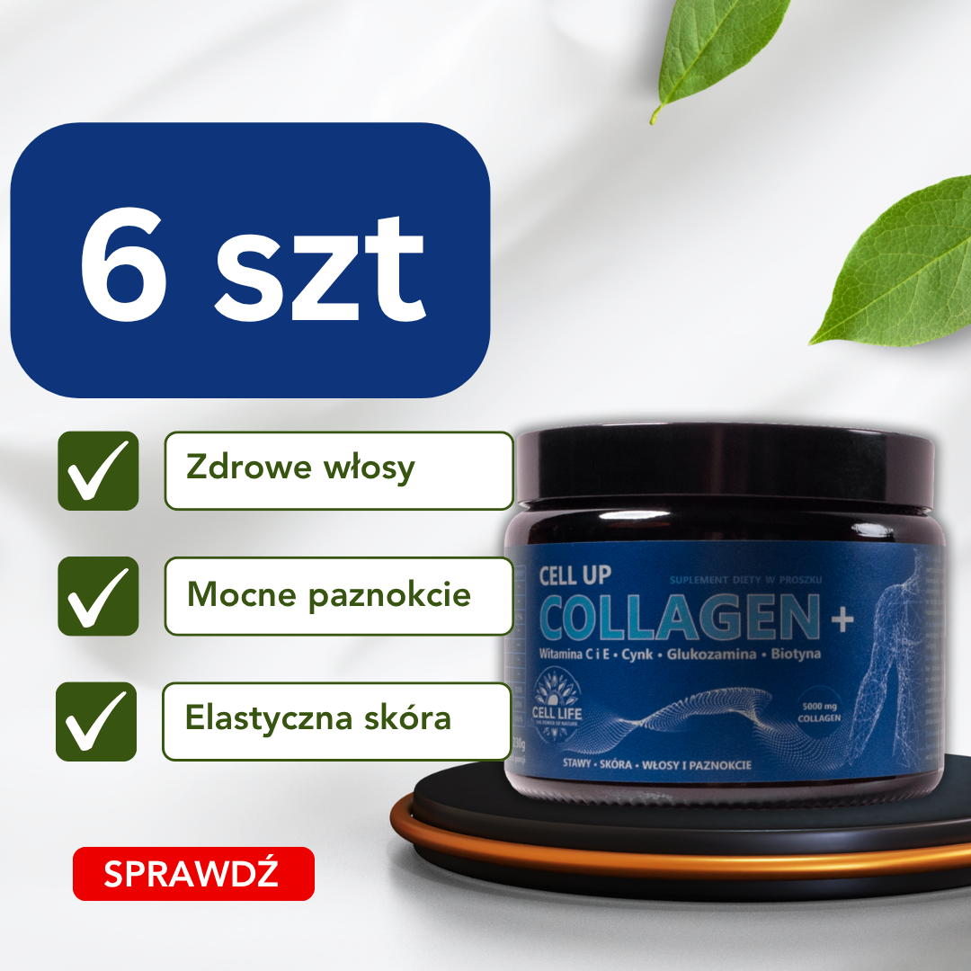 Pakiet Premium - 6 sztuk Cell Up Collagen+