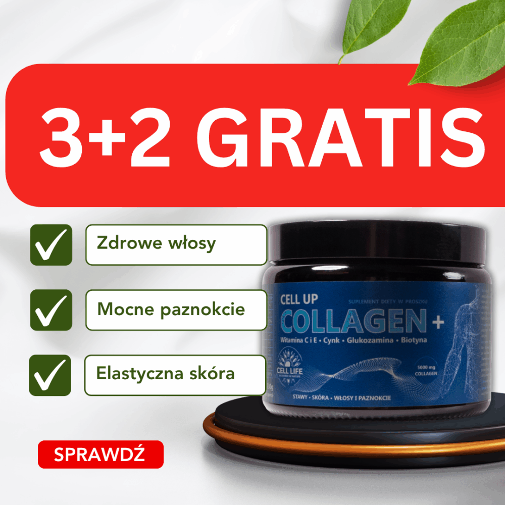 Zestaw 3+2 Cell Up Collagen+ BIAŁKO MŁODOŚCI - KOLAGEN